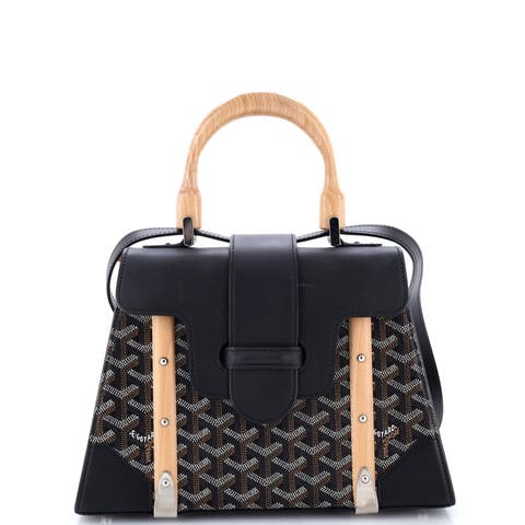 Saigon Top Handle Bag Coated Canvas with Leather PM