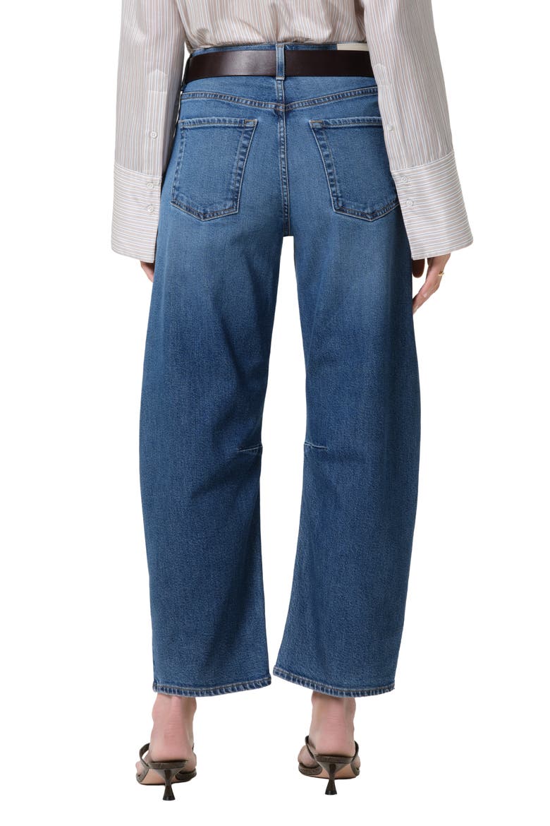 Miro High Waist Ankle Relaxed Barrel Jeans, Alternate, color, BENSON MEDIUM INDIGO
