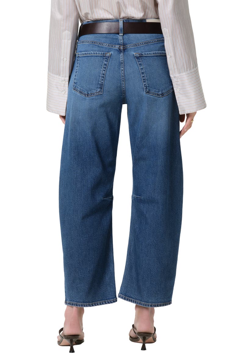 Citizens of Humanity Miro High Waist Ankle Relaxed Barrel Jeans, Alternate, color, Benson Medium Indigo