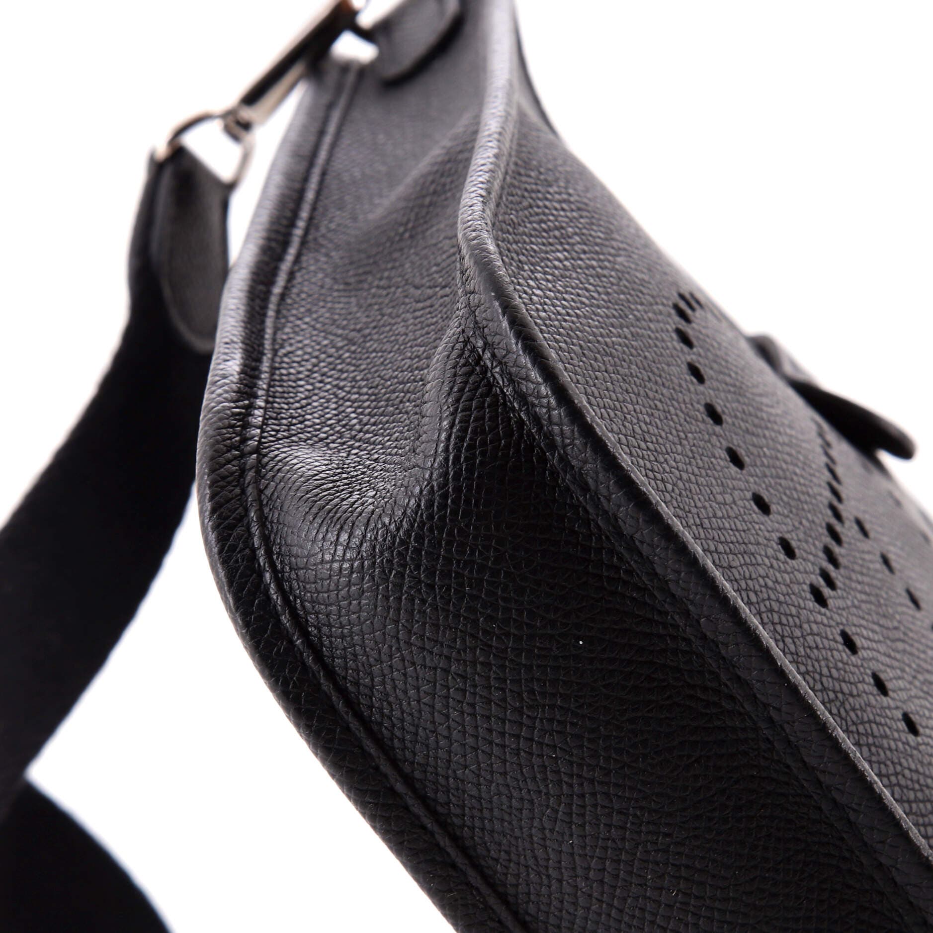 Pre-Owned Hermes Evelyne Bag Gen III Epsom TPM, Alternate, color, Noir