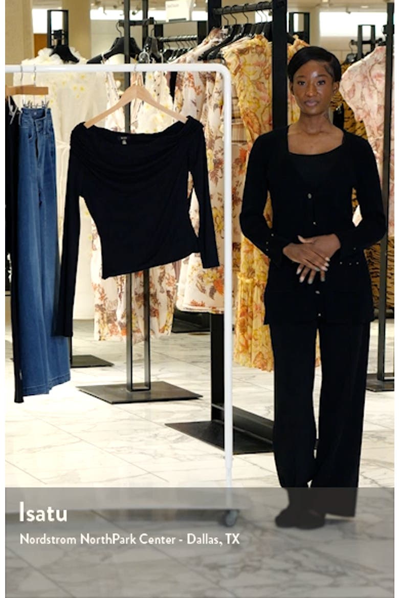Bria One-Shoulder Jersey Top video