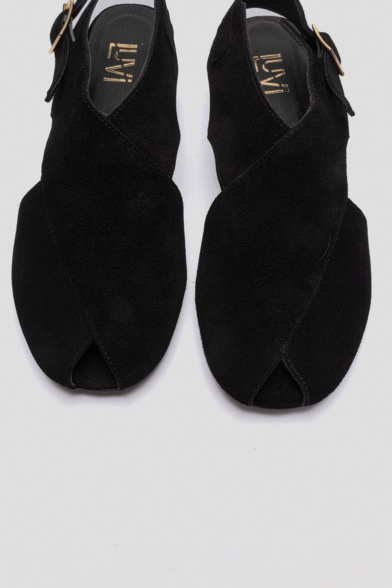 Monaro Leather Sandal, Alternate, color, Black Suede