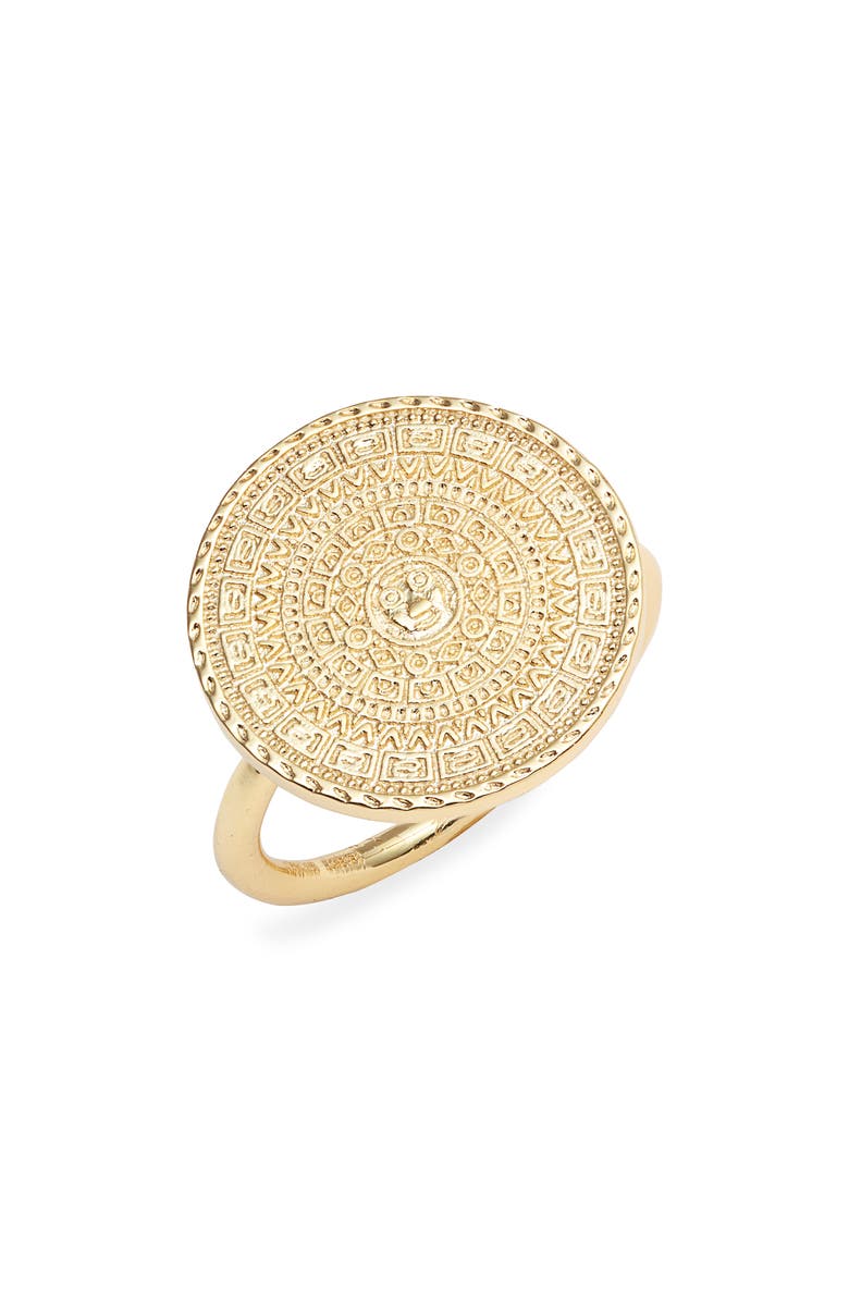 Sterling Forever Medallion Ring, Main, color, 