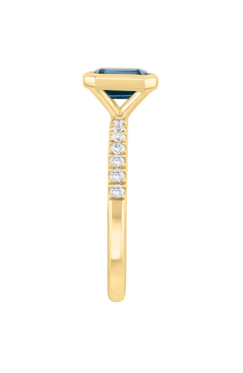 EFFY London Blue Topaz & Diamond Ring, Alternate, color, Blue