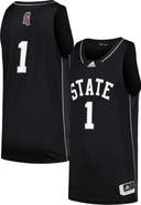 adidas Men's adidas #1 Black Mississippi State Bulldogs Swingman Basketball Jersey