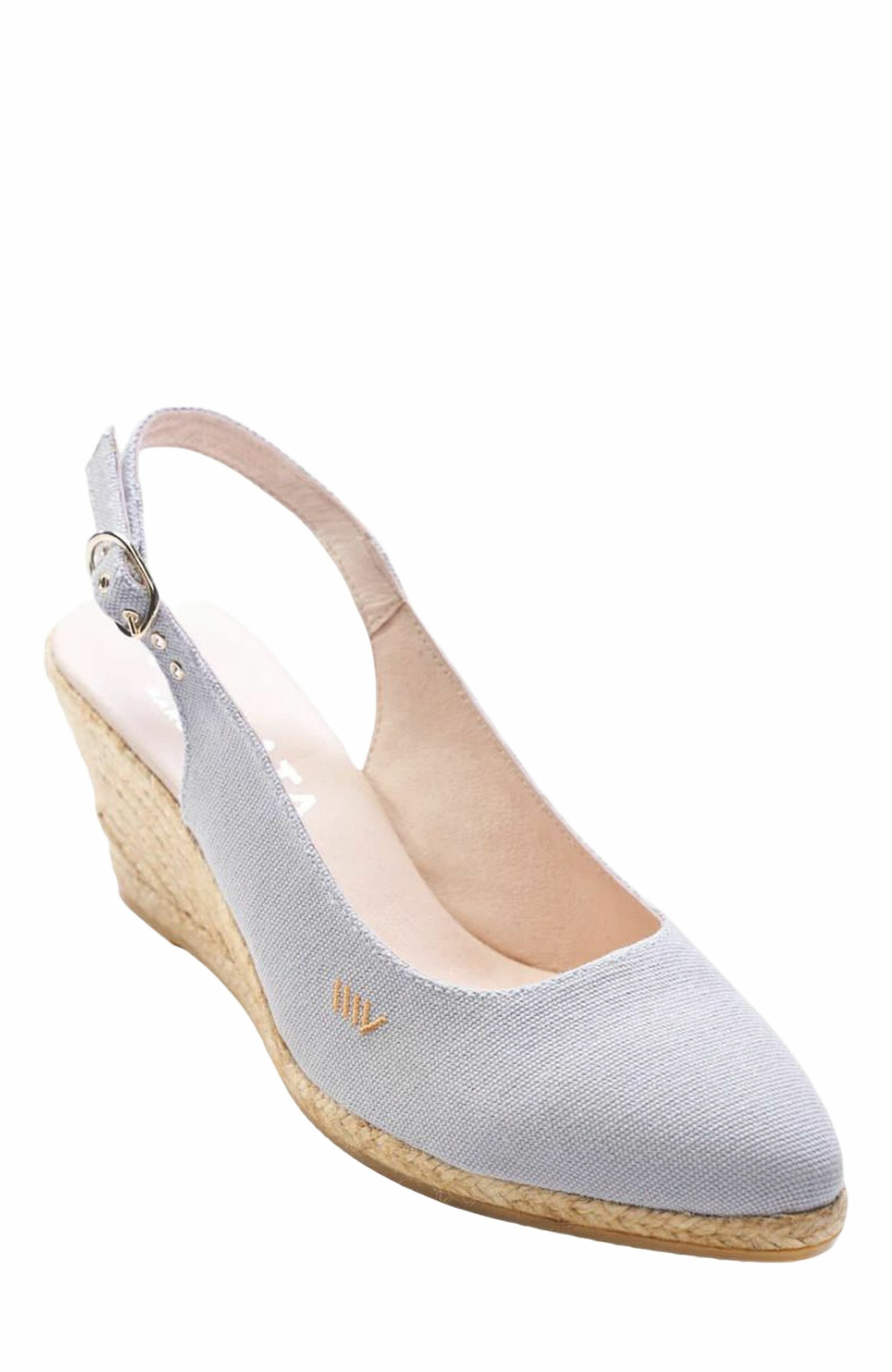 Palomera Canvas Espadrille Wedges, Alternate, color, Ash Grey