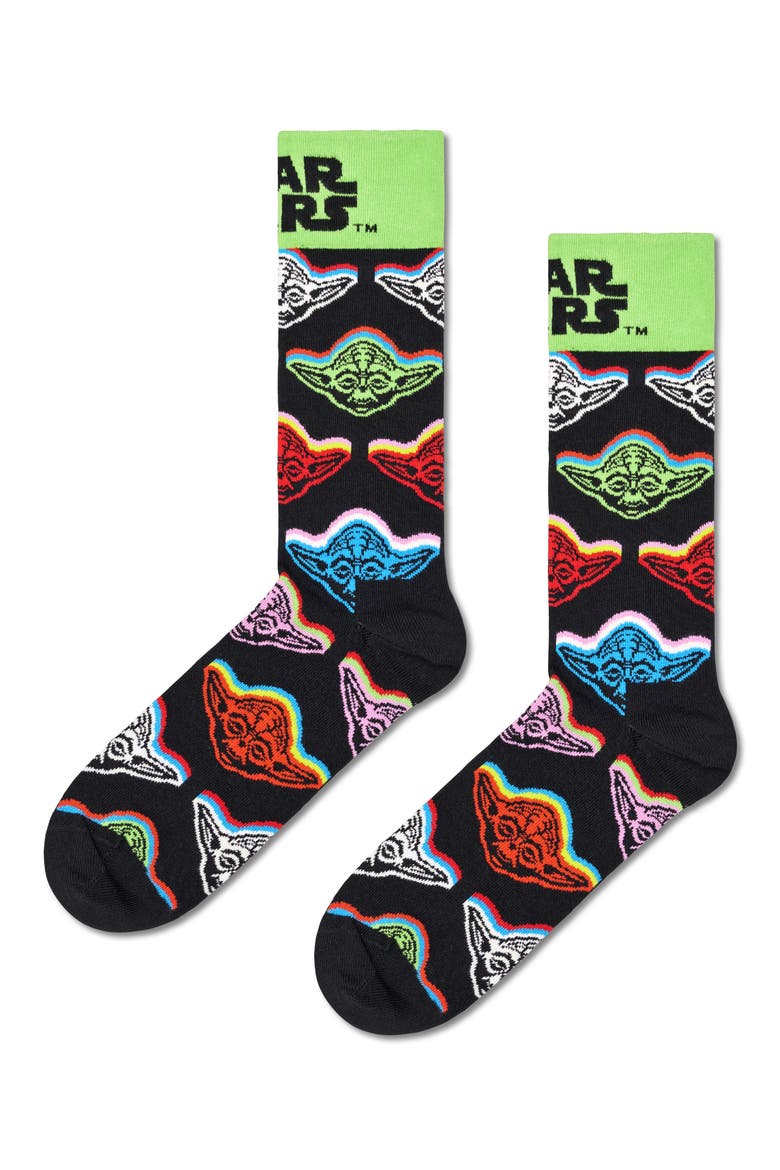 x Star Wars Assorted 3-Pack Lightsaber™ Socks Gift Box, Alternate, color, BLACK