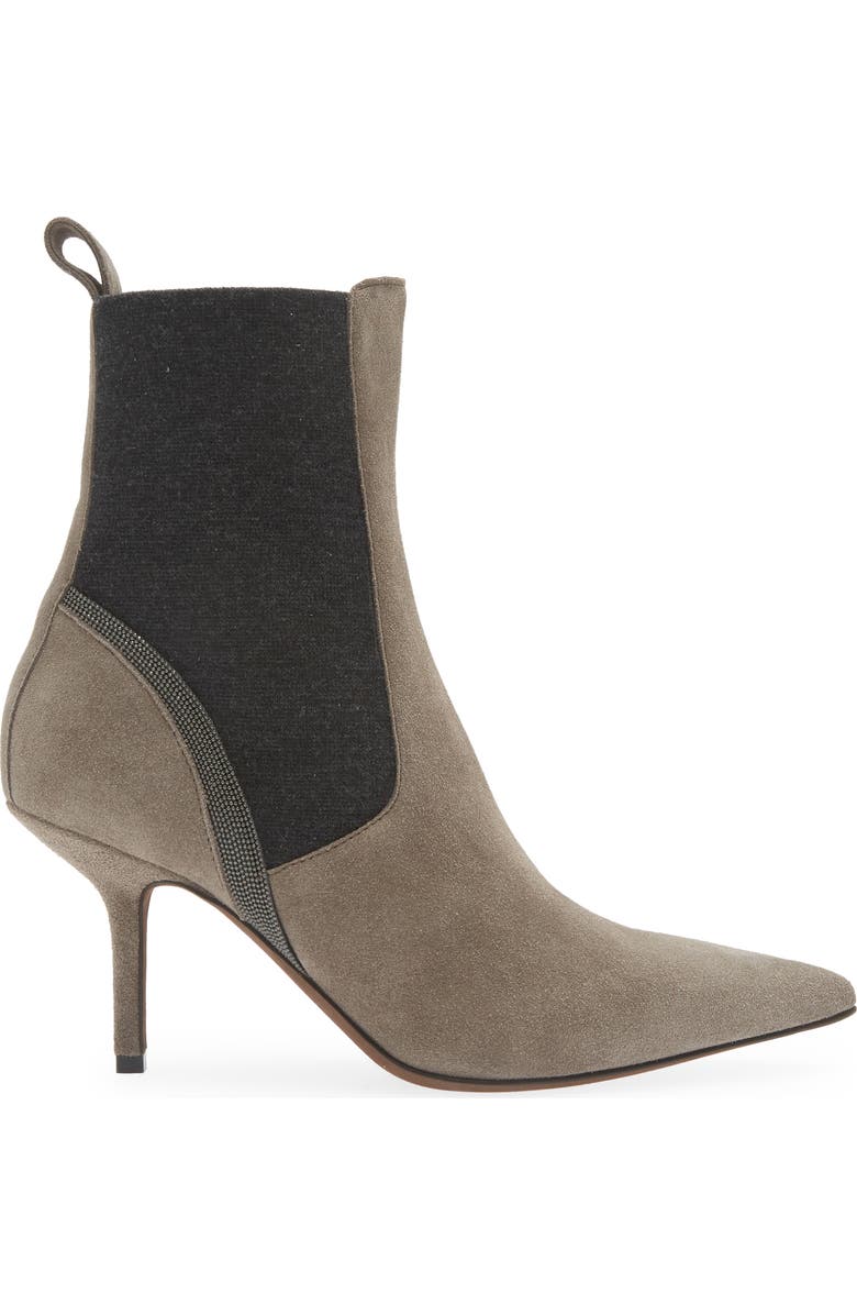 Brunello Cucinelli Pointed Toe Bootie, Alternate, color,