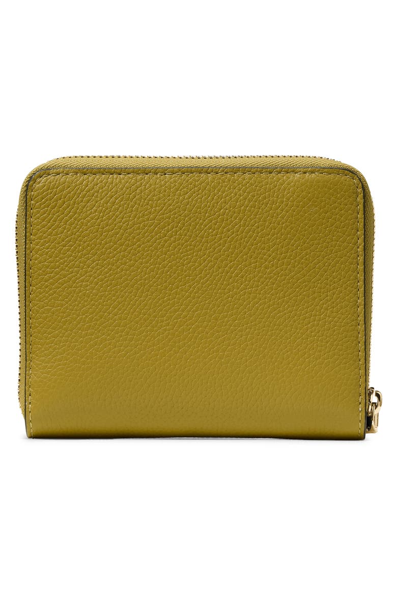 small loop colorblock pebbled leather zip wallet, Alternate, color, LAUREL LEAF