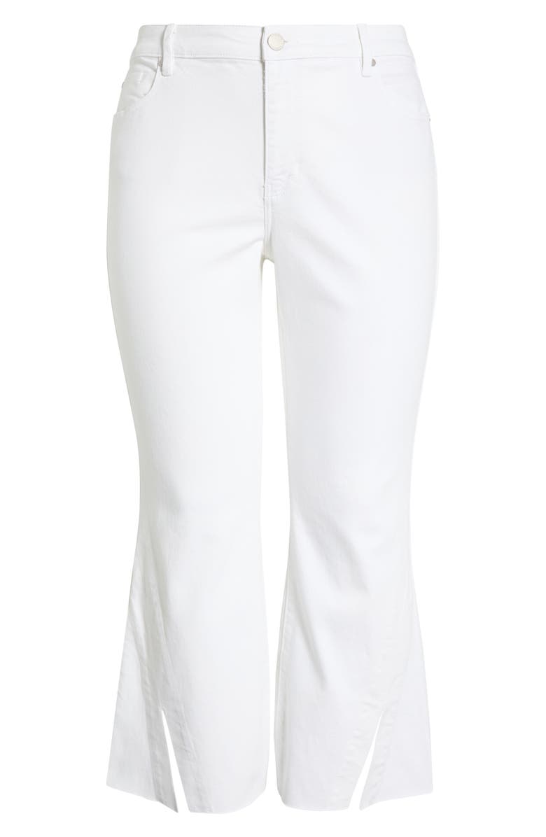 Liverpool Hannah Crop Flare Jeans, Alternate, color, Bright White