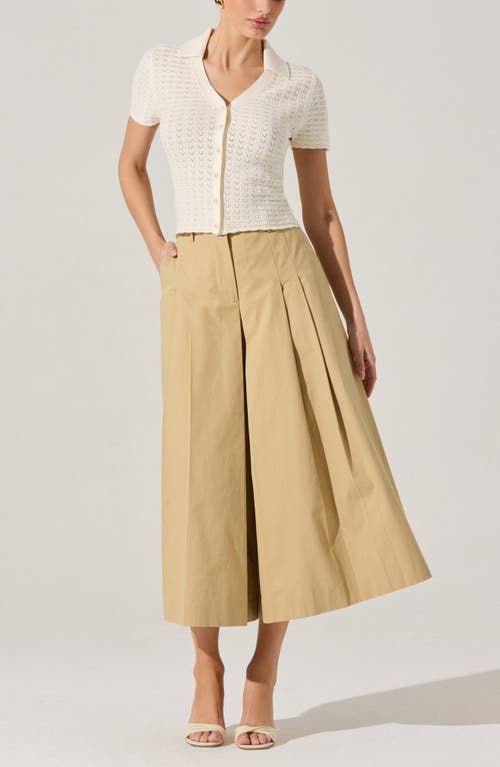 Shop Astr The Label Short Sleeve Cardigan In Off White