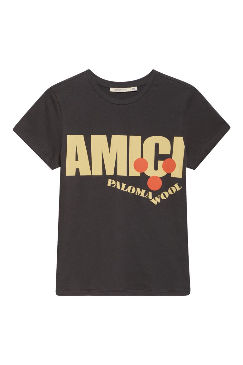Amici Logo Graphic T-shirt, Alternate, color, BLACK