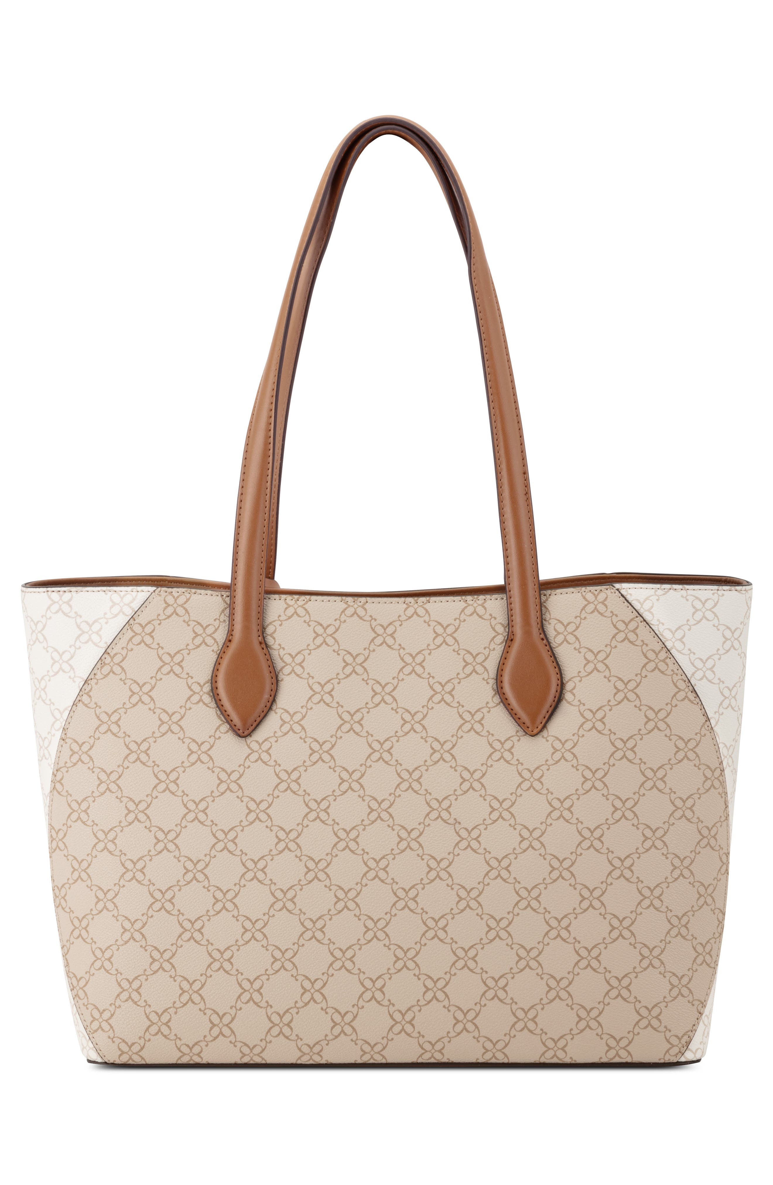 Nine West Cheryth Tote, Alternate, color, Khaki Logo Multi