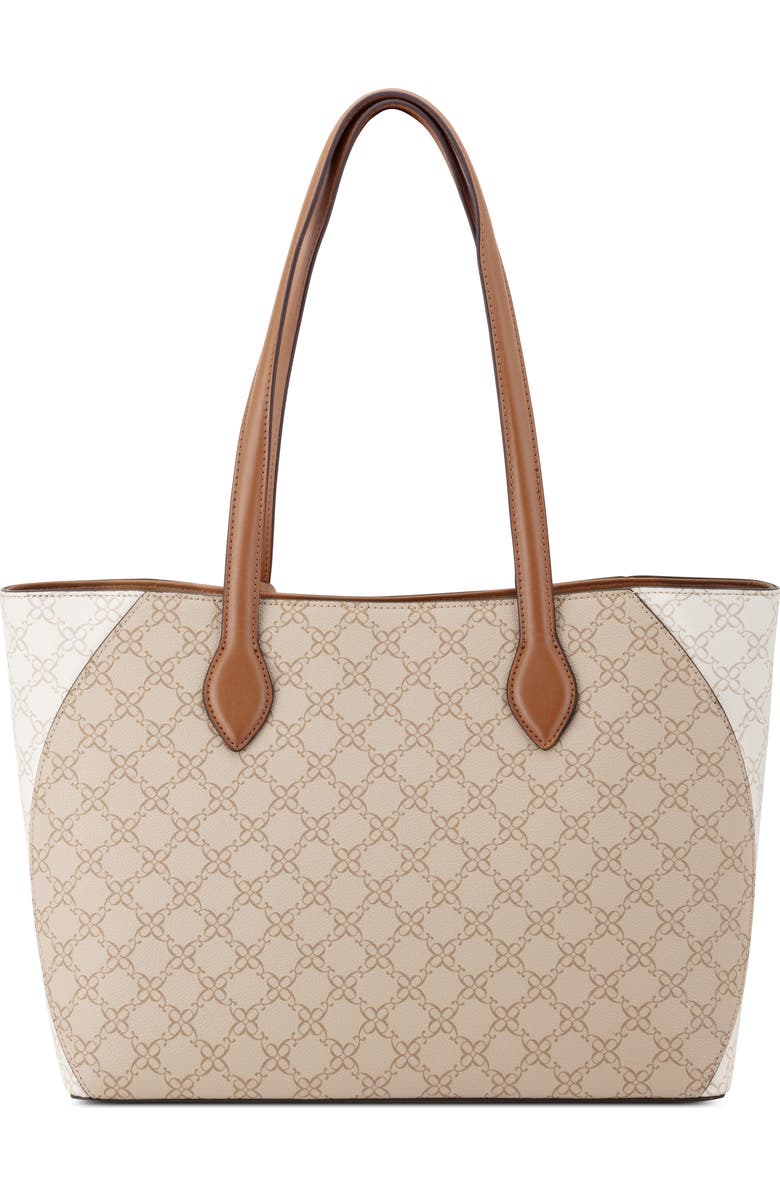 Nine West Cheryth Tote, Alternate, color, Khaki Logo Multi