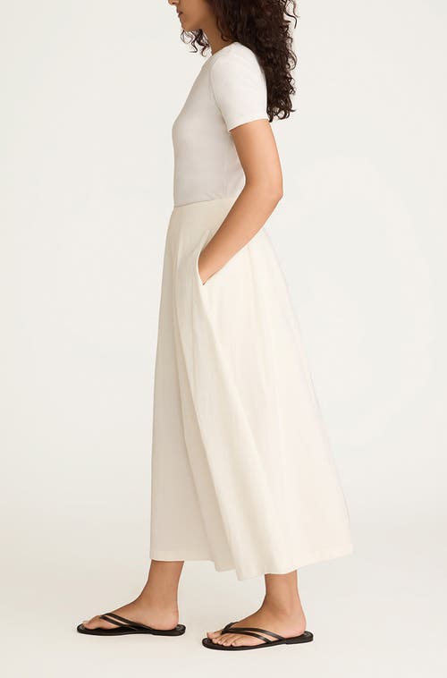 Rebecca Taylor Linen Cotton Ottoman Skirt In Off White