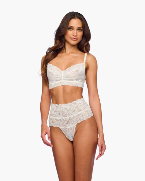 Cosabella Nsn High Waisted Thong In White
