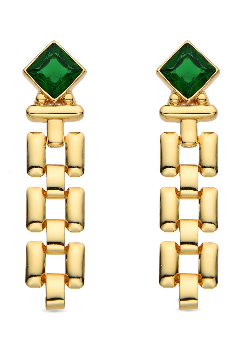 EYE CANDY LOS ANGELES Chain Dangle Drop Earrings, Alternate, color, Gold