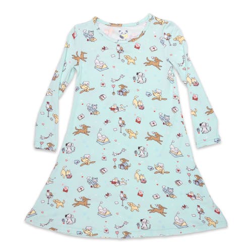 Bellabu Bear Kids' Puppy Love Long Sleeve Dress 