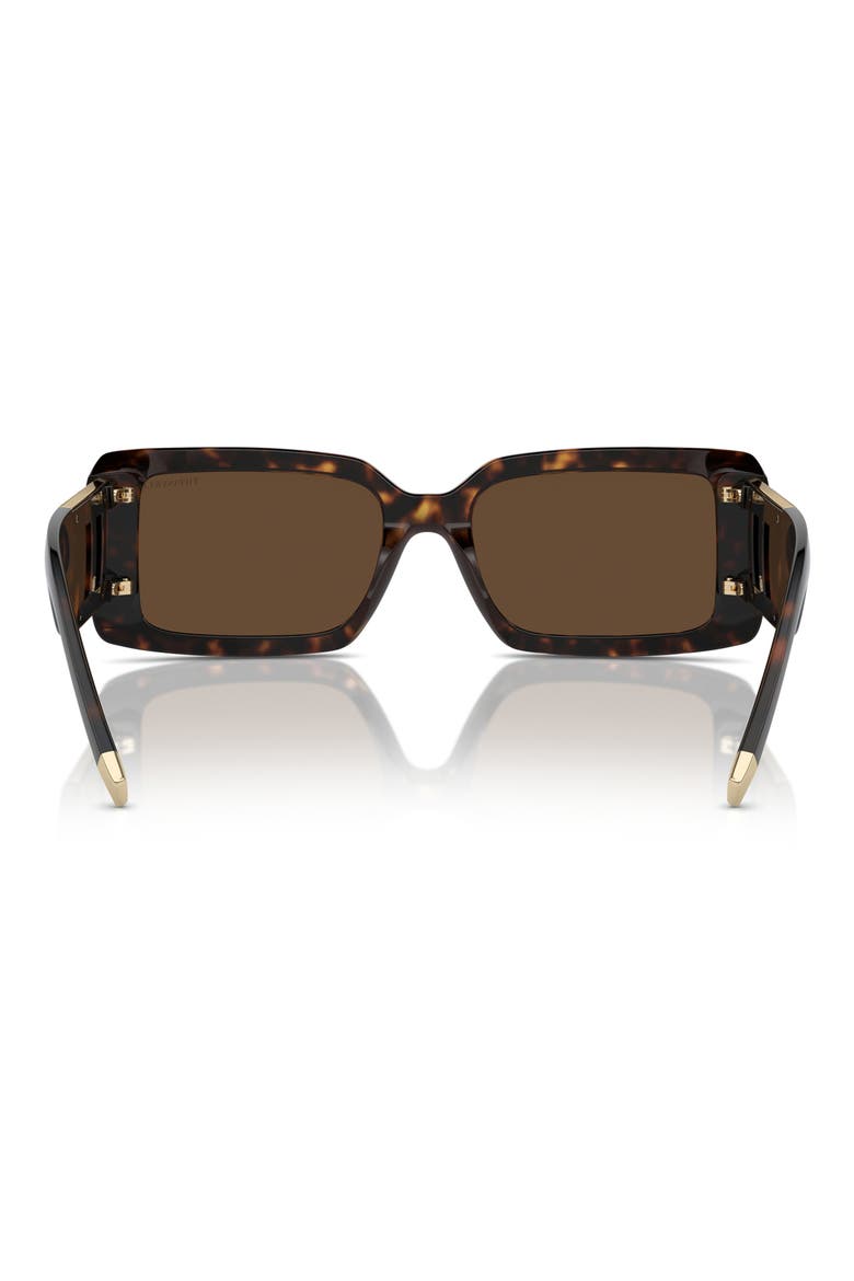 62mm Oversize Rectangular Sunglasses, Alternate, color, HAVANA