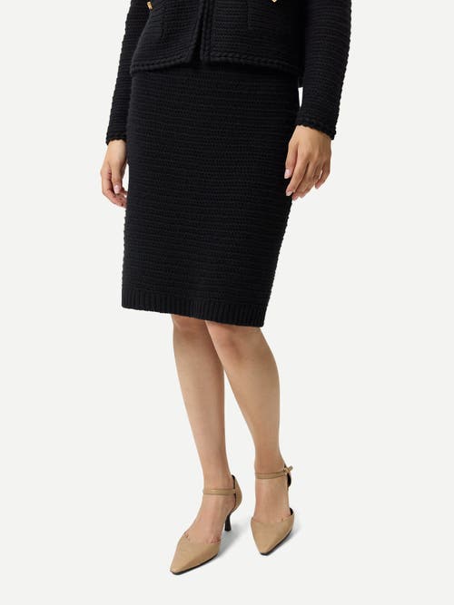 Gobi Cashmere Cashmere Sheath Skirt In Black