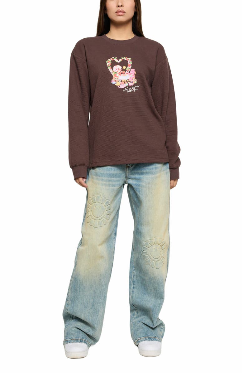 Samii Ryan LIFE IS SWEET THERMAL LONGSLEEVE, Main, color, Brown