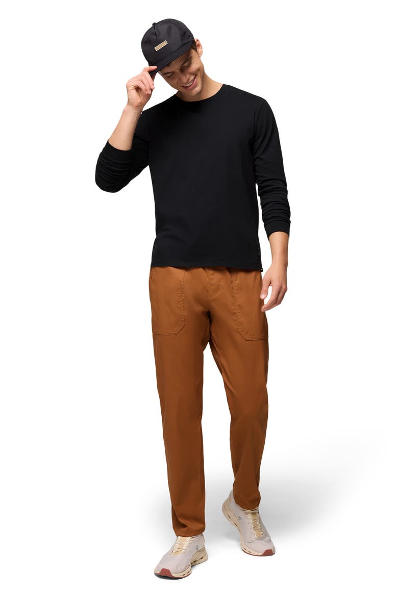 Everyday Long Sleeve Regenerative Organic Cotton T-Shirt, Alternate, color, BLACK