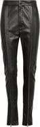 TOM FORD Zip Front Lambskin Leather Skinny Pants