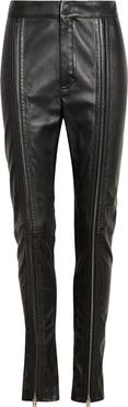 TOM FORD Zip Front Lambskin Leather Skinny Pants