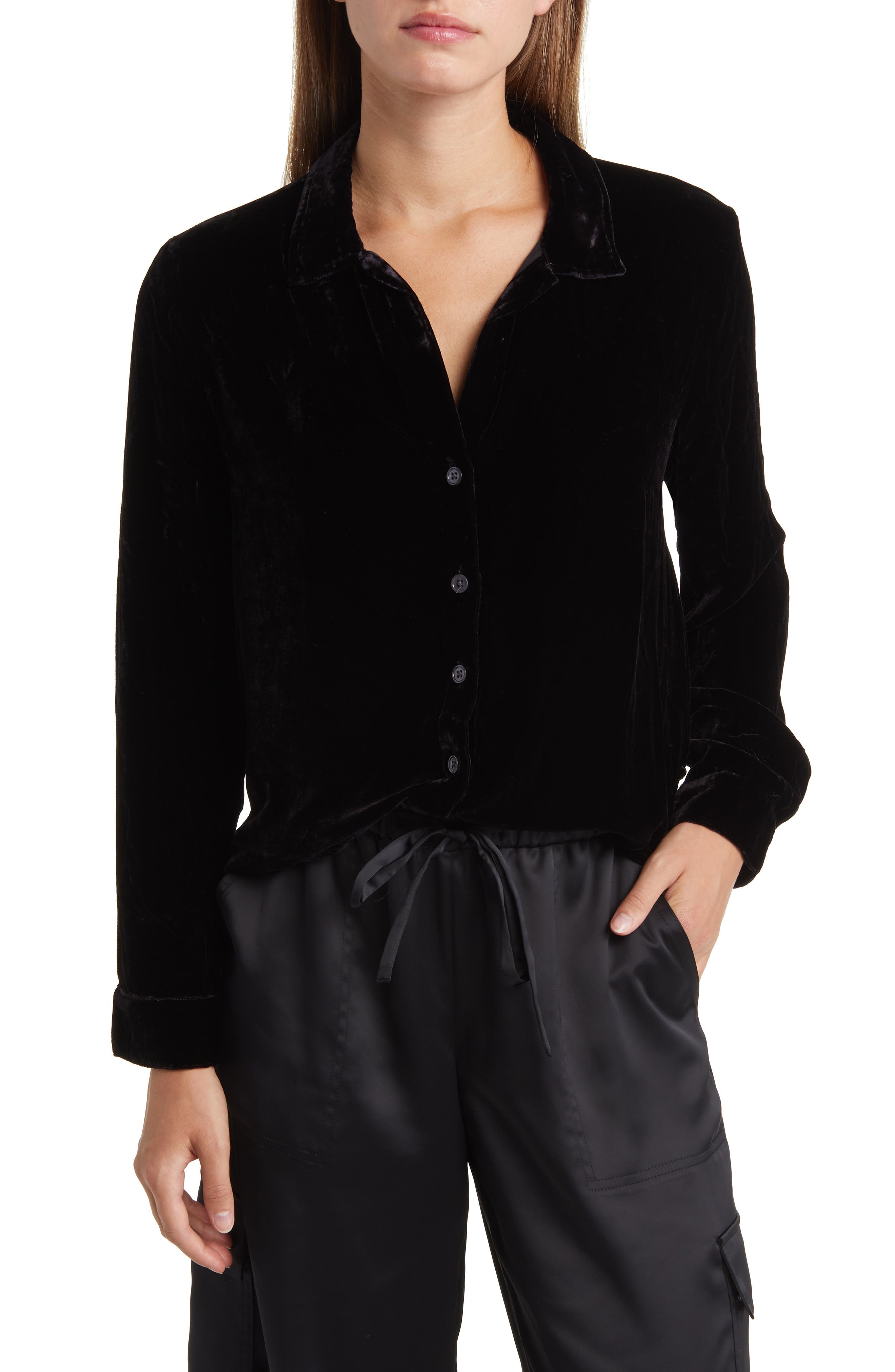 Bella Dahl Velvet Shirt | Nordstrom