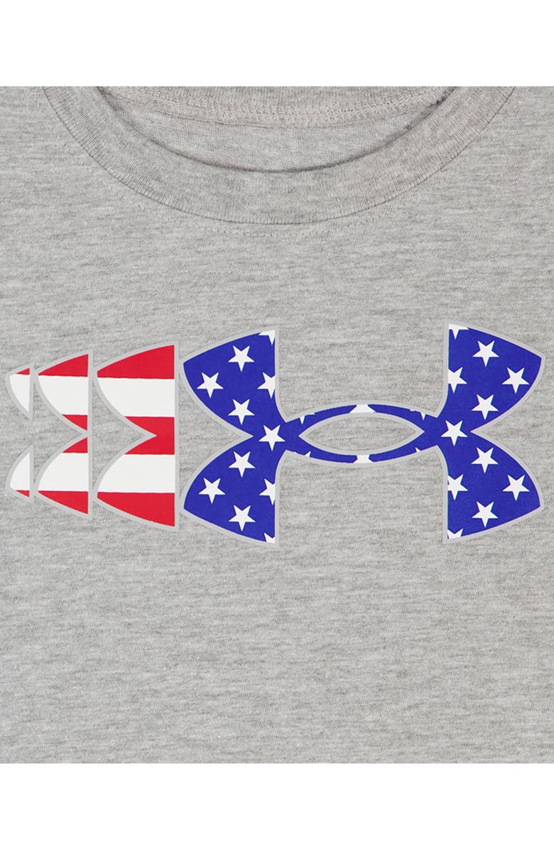 Under Armour Kids' UA Flag Graphic T-Shirt & Shorts Set, Alternate, color, Mod Gray