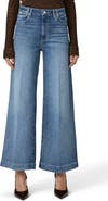 PAIGE Harper Creased High Waist Wide Leg Jeans