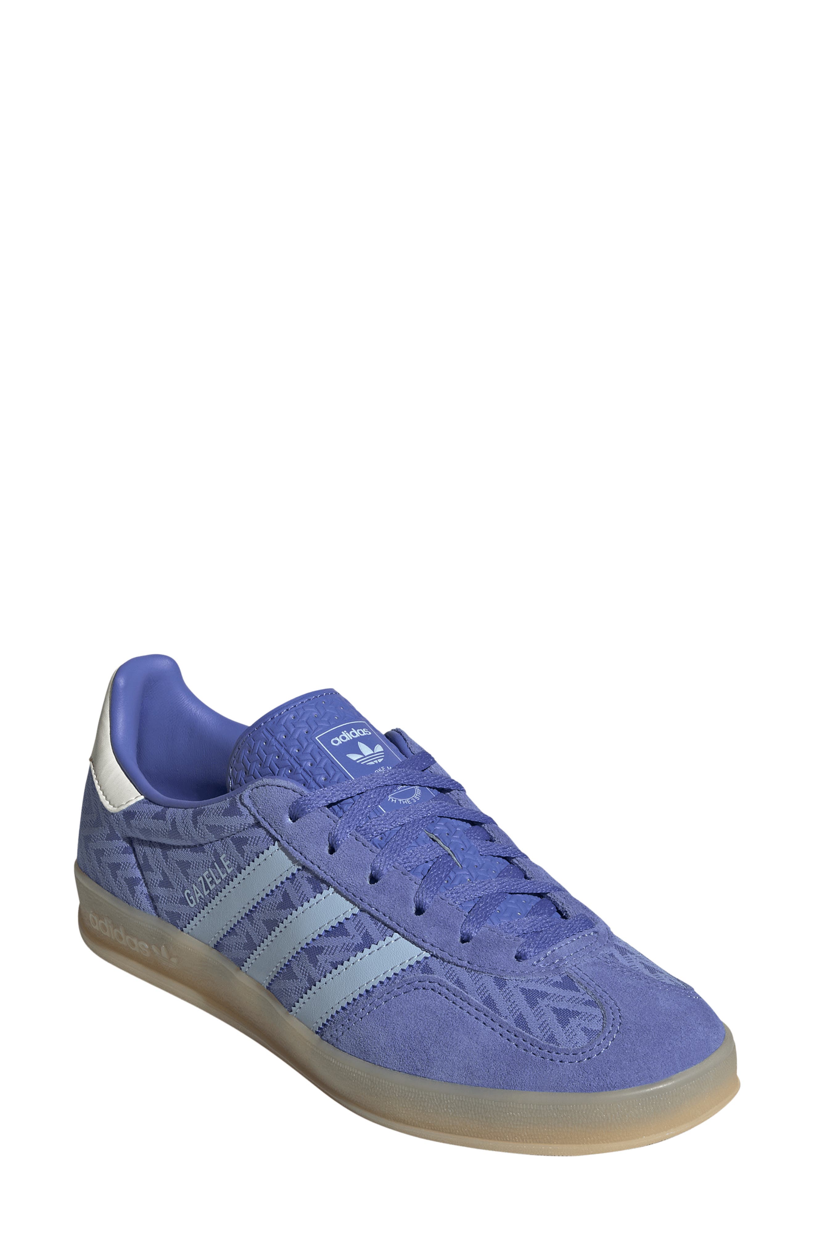 adidas Gazelle Indoor Sneaker, Main, color, Real Lilac/ Clear Sky/ Gum 3