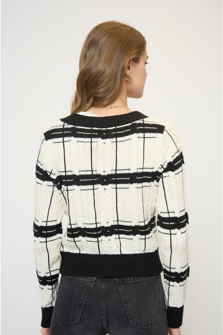 Eden Specialty Stitch Cardigan, Alternate, color, IVORY MULTI
