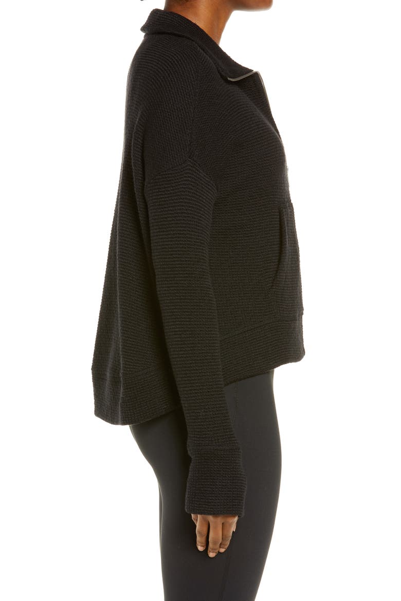 Restful Bouclé Jacket, Alternate, color, BLACK