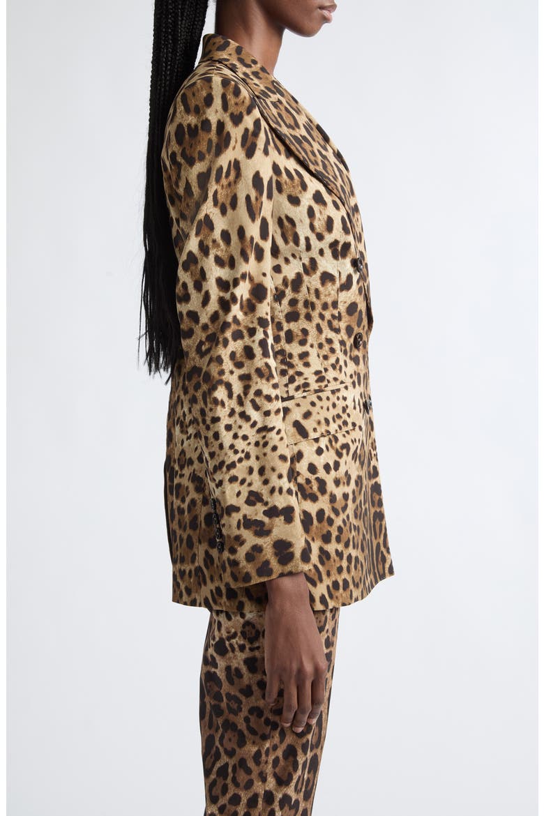 Leopard Print Stretch Wool Blazer, Alternate, color, LEO NEW