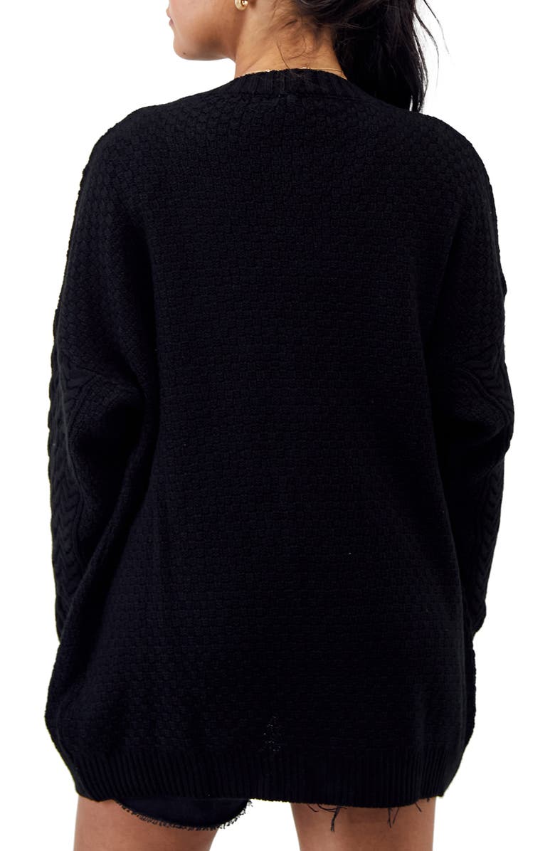 BDG Urban Outfitters Aran Mix Stitch Cardigan, Alternate, color,