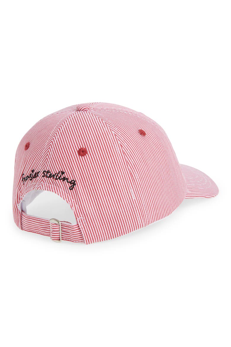Baseball Bow Baseball Cap, Alternate, color, RED