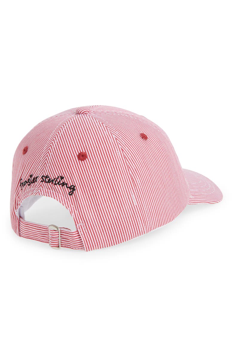 FRASIER STERLING Baseball Bow Baseball Cap, Alternate, color, Red