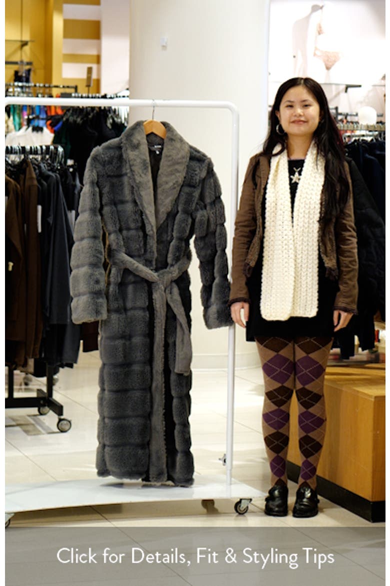 Rib Faux Fur Robe video