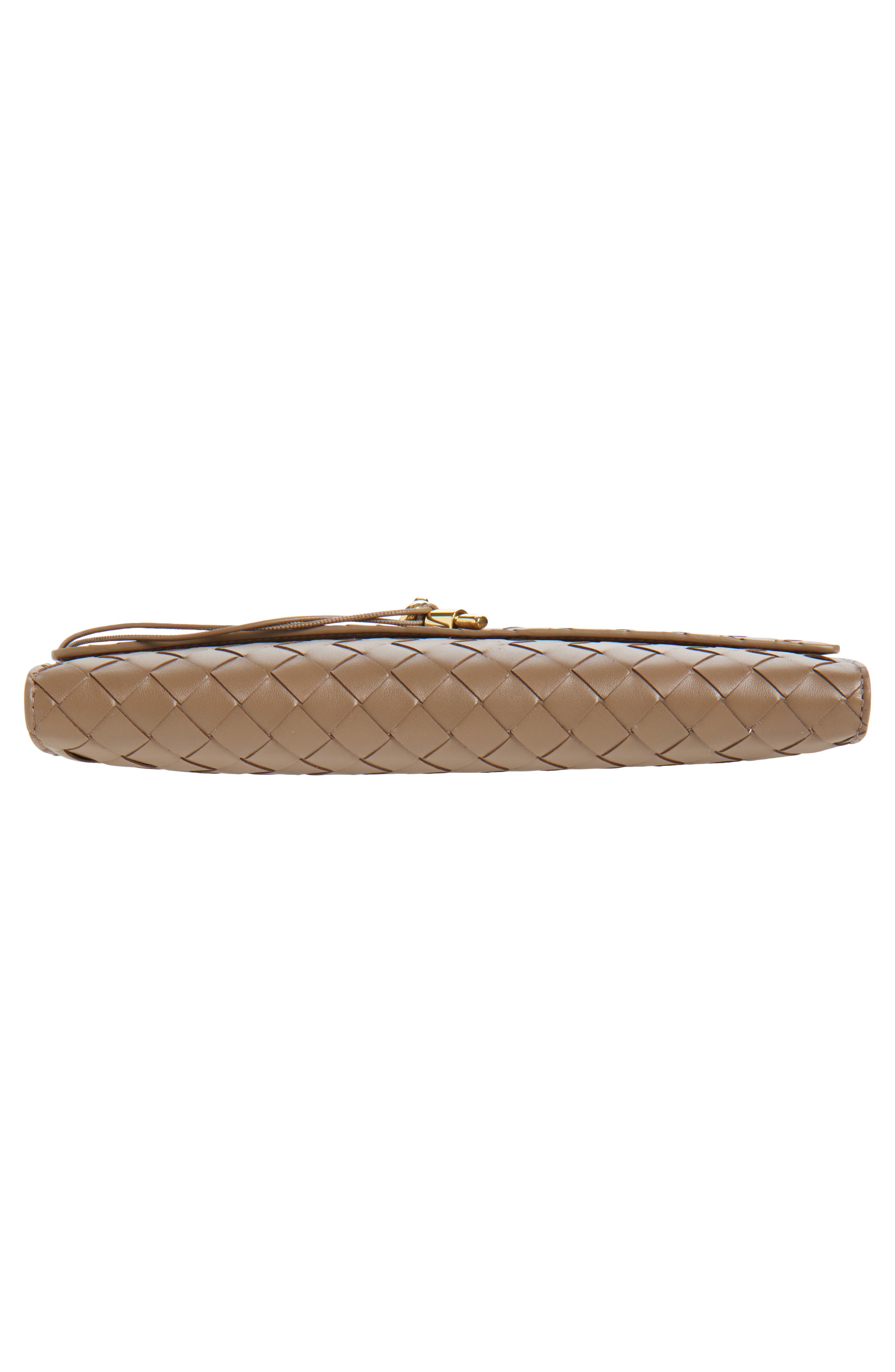 Long Andiamo Intrecciato Clutch Bag, Alternate, color, 2360 PINECONE-M BRASS