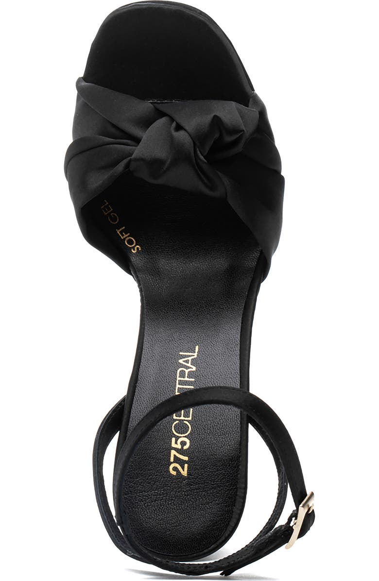275 Central Miles Ankle Strap Platform Sandal, Alternate, color, Black Satin