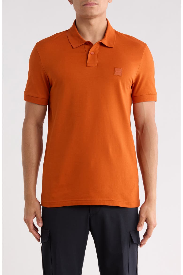 Passenger Stretch Cotton Polo, Main, color, OPEN ORANGE