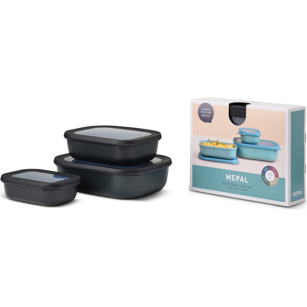 Mepal Cirqula Set Of 3 Rectangular Storage Containers