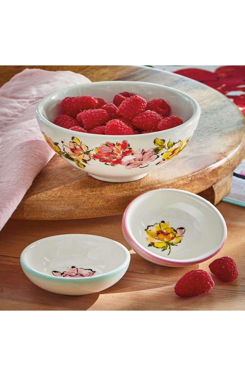 tag In Bloom Snack Bowl Multi Earthenware Spring, Alternate, color, White