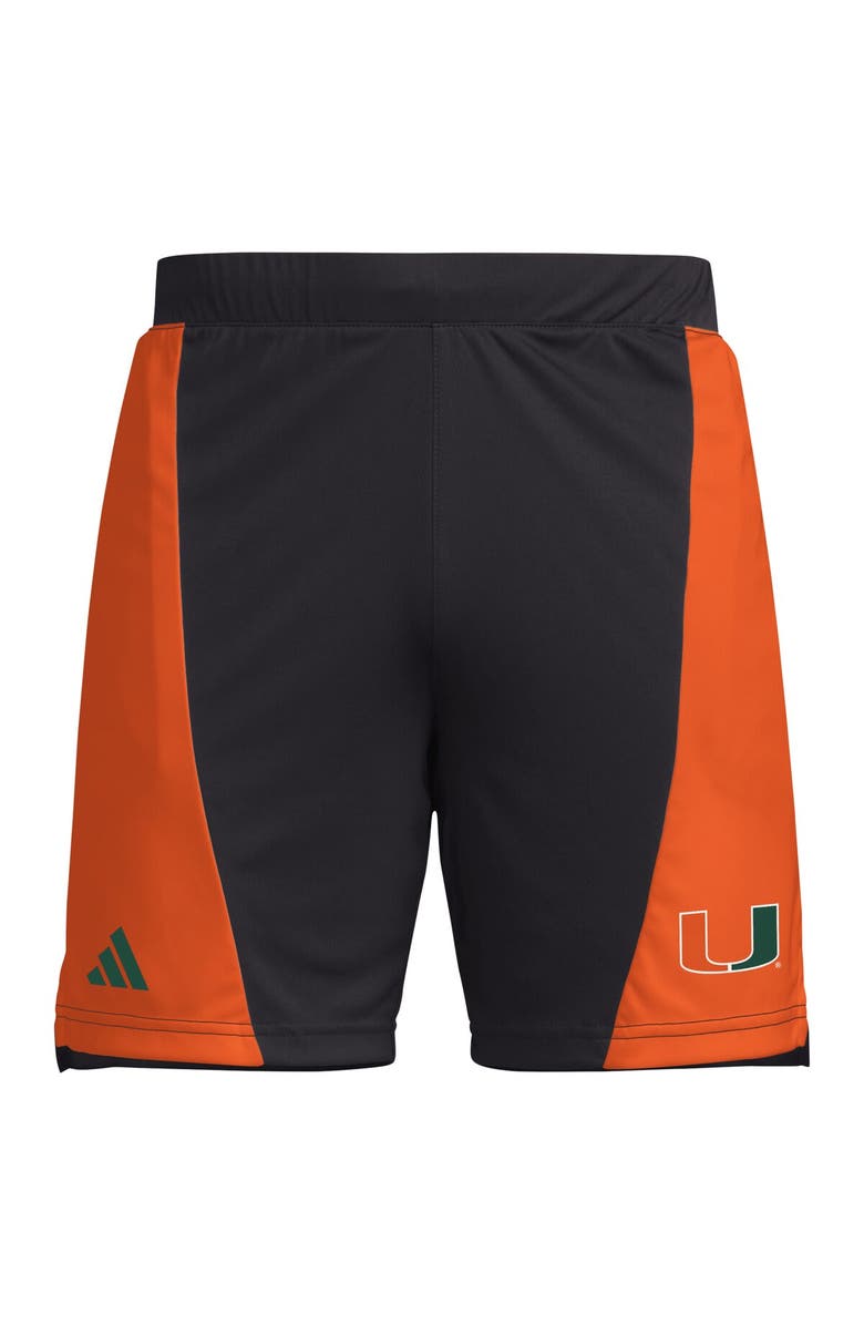 adidas Men's adidas Black Miami Hurricanes Designed for Training 7" AEROREADY Shorts, Alternate, color, Black