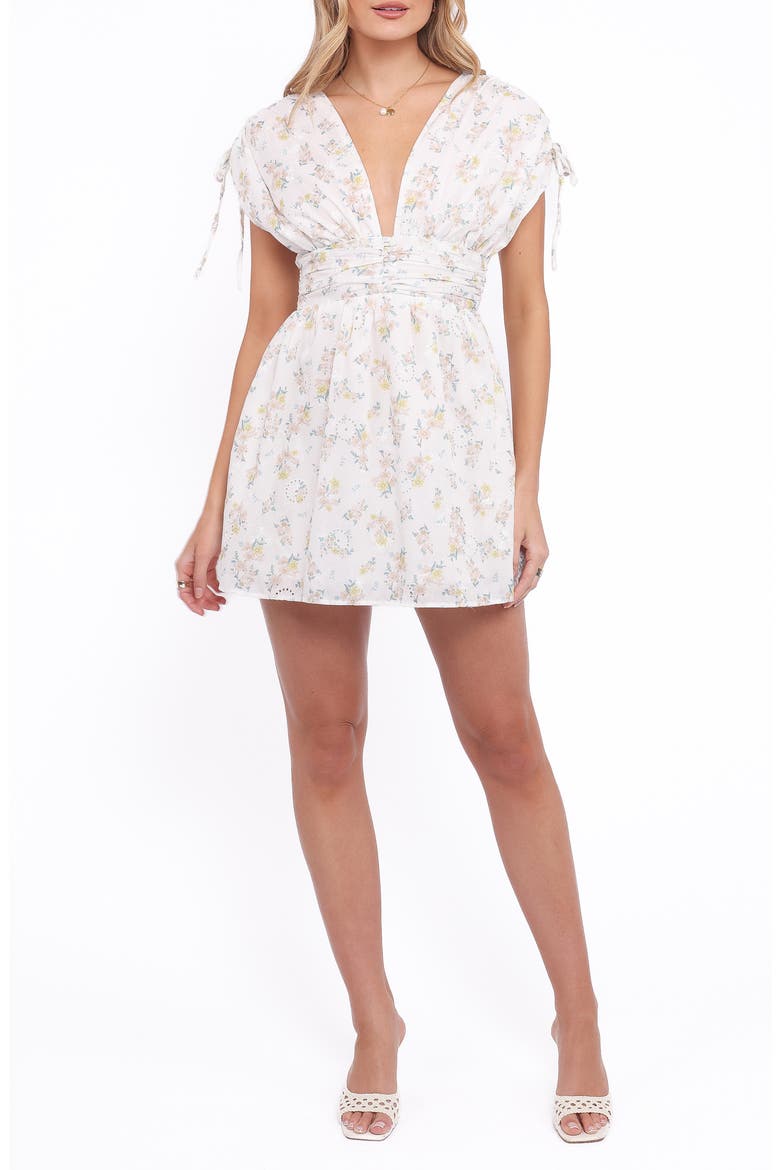Wendi Ruffle Minidress, Main, color, FLORAL