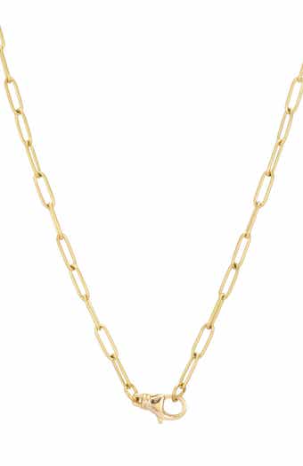 18k Gold Plated Paperclip Chain Necklace