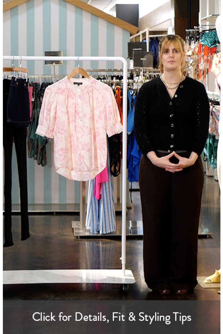 Lace Trim Puff Sleeve Top video