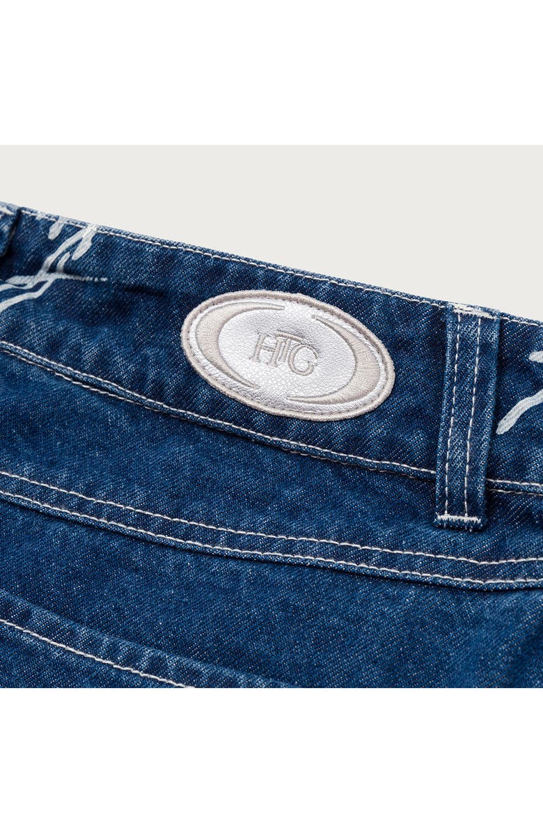 HONOR THE GIFT HTG Graphic Denim Cargo Maxi Skirt, Alternate, color, Blue