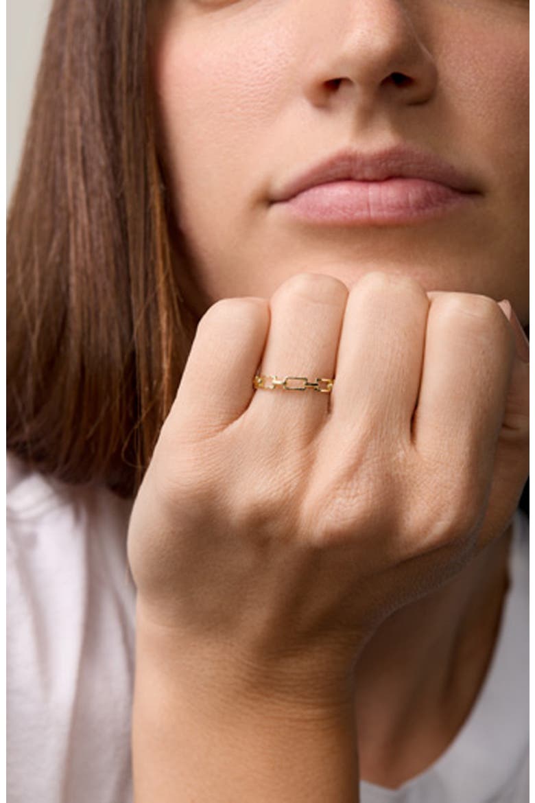 14K Gold Link Stacking Ring, Alternate, color, 14K YELLOW GOLD